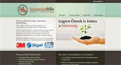 Desktop Screenshot of biztonsagifolia.eu